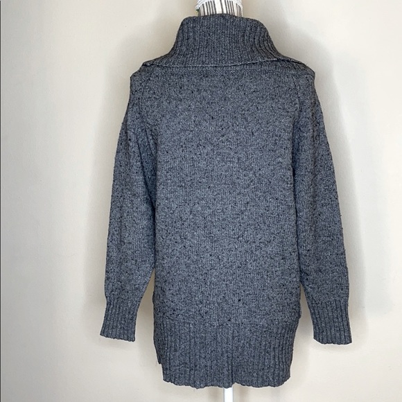 Zara cowl neck sweater gray L - Picture 2 of 11